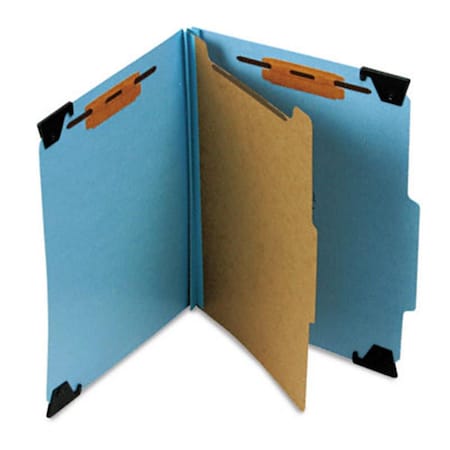 Smead 4-Section Hanging Classification Folder- Pressboard/Kraft- Letter- Blue SM33304